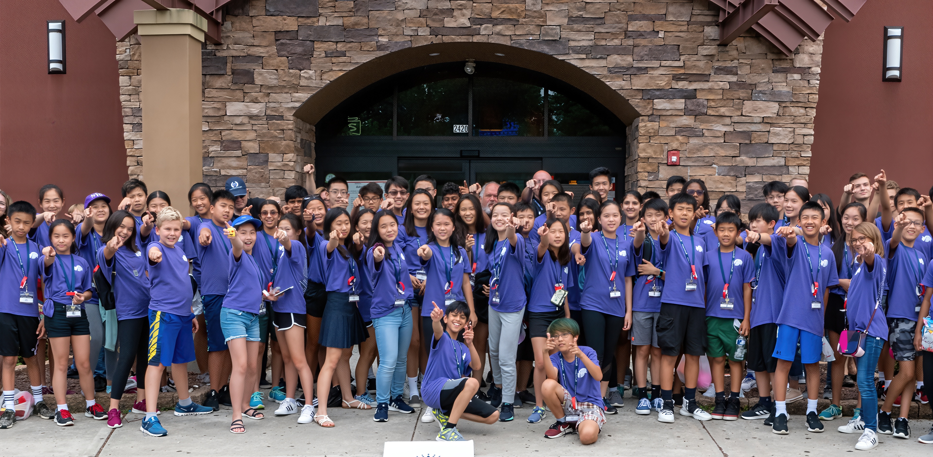 High school students developing public speaking skills