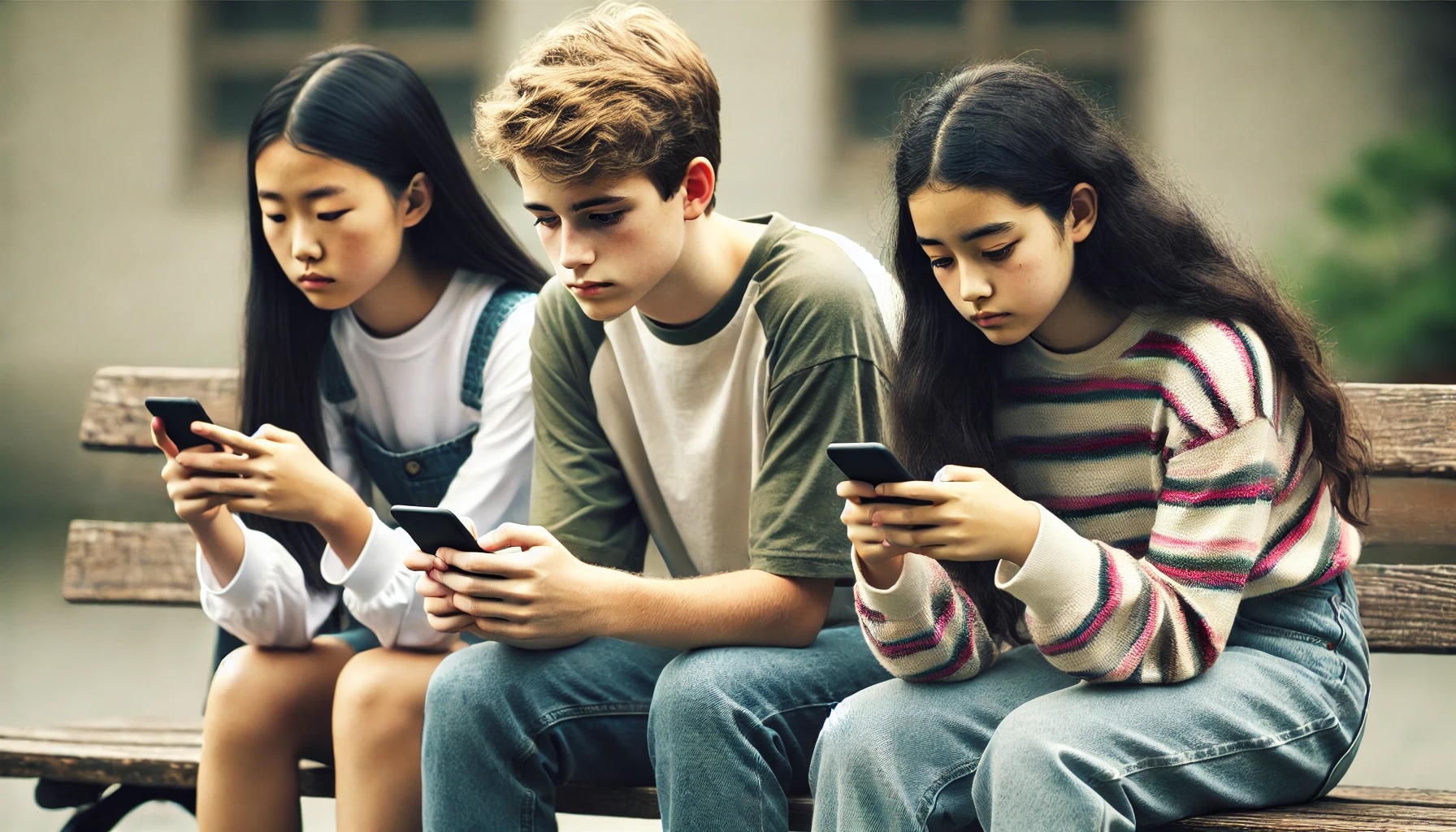 Students isolated by technology