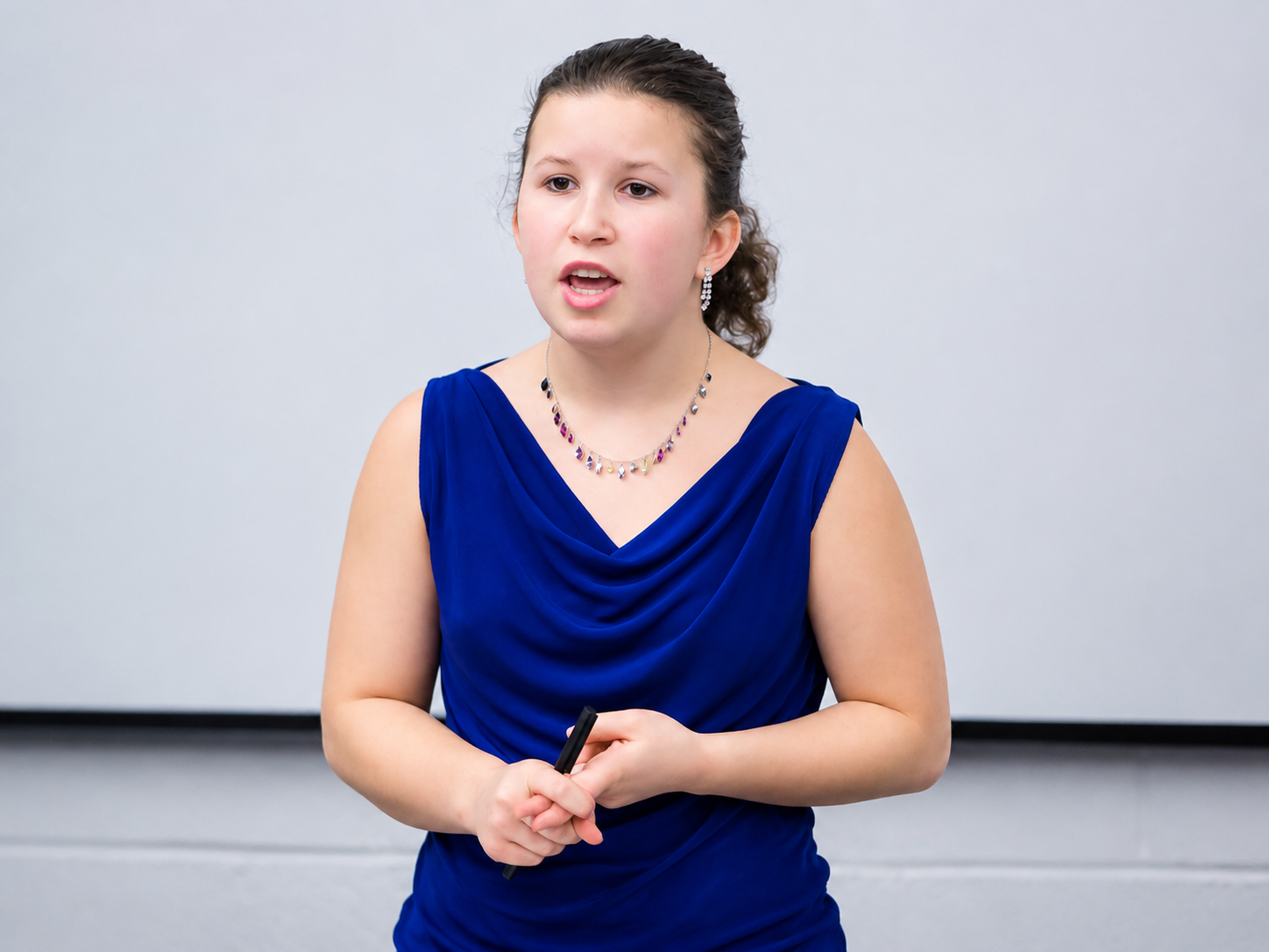 Club Debate League student preparing to compete