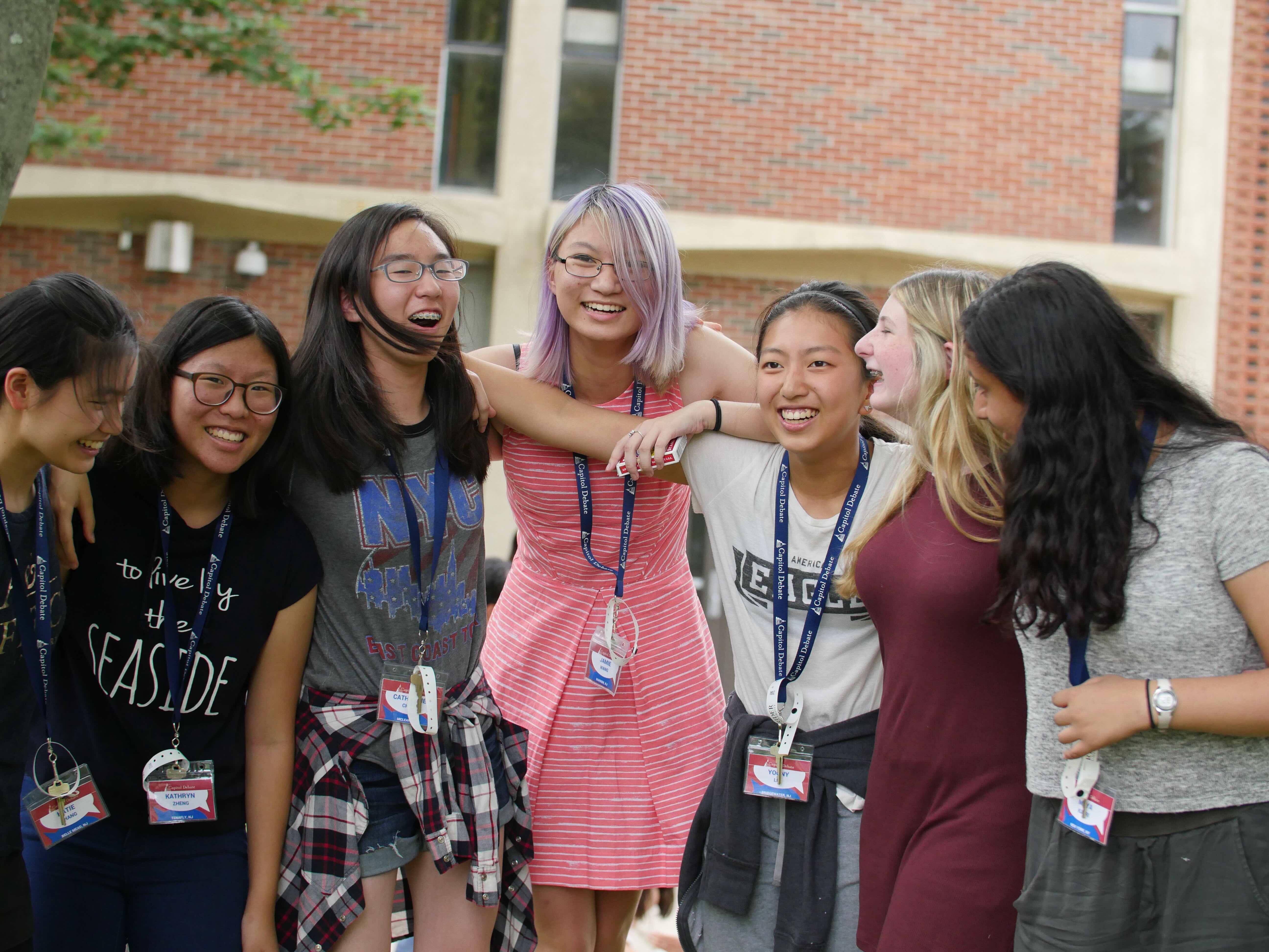 High School Students at Capitol Debate