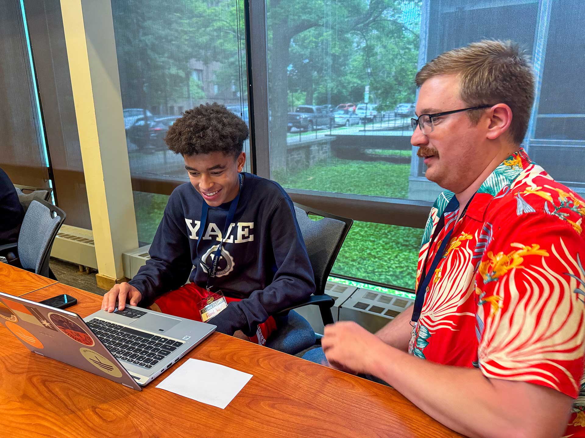 Student applying debate skills in real-world settings