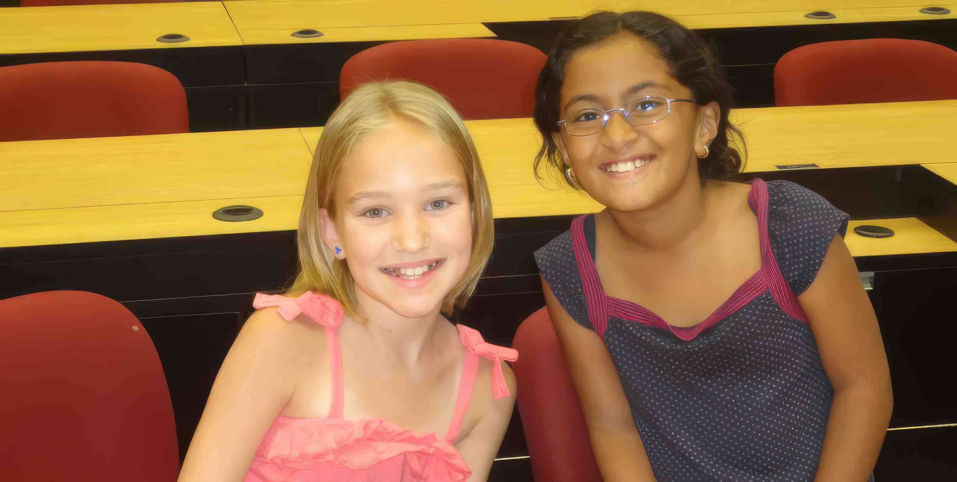 High school students developing public speaking skills